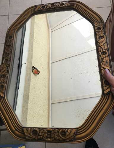 Miroir ancien (avant/après)
