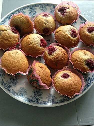 Muffins à la framboise (vu sur chef Damien)