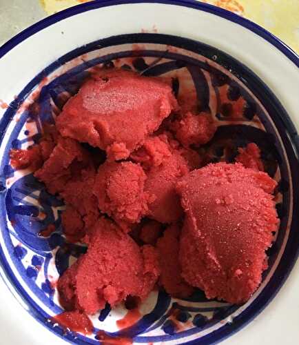 Sorbet à la fraise