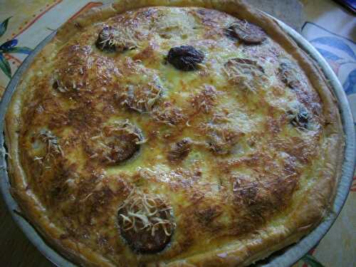 Tarte francomtoise à la saucisse de Montbéliard