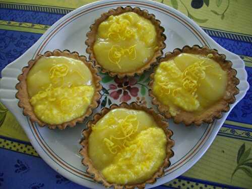 Tartelettes bicolores aux agrumes