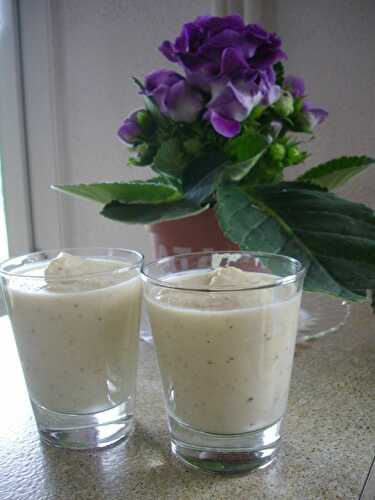 Verrine de mousse de chou fleur