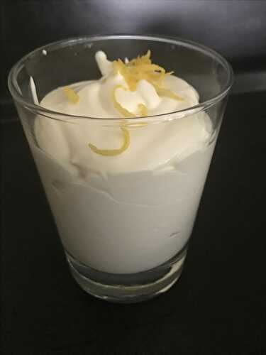 Mousse au citron (de Menton) et au mascarpone