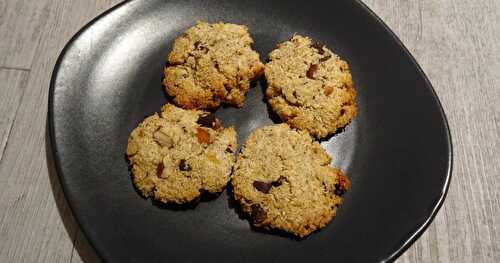 Biscuits noix de coco, banane et chocolat