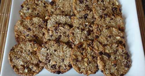 Cookies aux amandes, chocolat et bananes