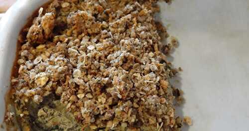 Crumble aux feuilles de bettes