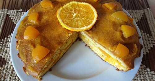 Gâteau à l'orange fourré à l'abricot