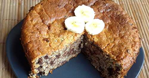 Gâteau à la banane et aux pépites de chocolat