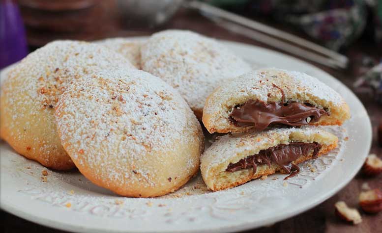 Biscuits au cœur au Nutella - Cuisine Facile ici - Recette Mixte