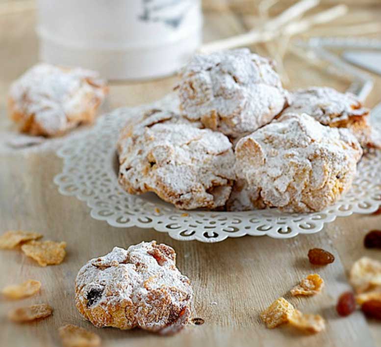 Biscuits Roses du désert - Cuisine Facile iCi - Recette Mixte ©