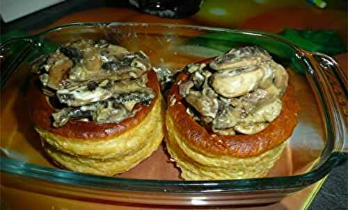 Bouchées à la Reine aux champignons sauce foie gras | Plat