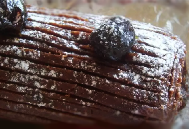 Bûche de Noël chocolat et crème aux marrons | Recettes facile et rapide