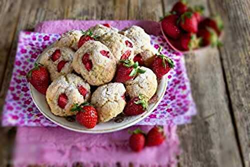 Cookies aux fraises- Recette Mixte - cookies - Recette facile