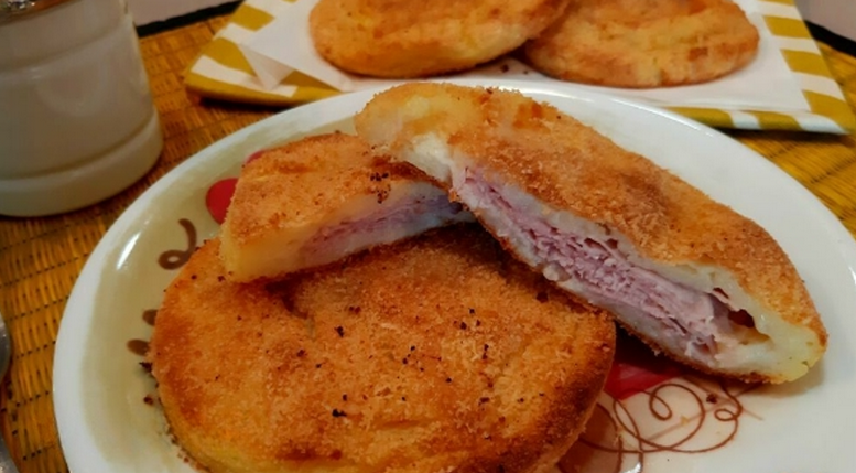 Cordon bleu : aux pommes de terre avec jambon et fromage Recette Mixte