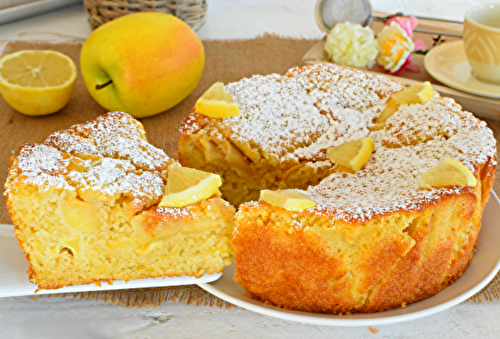 Gateau au citron et pomme - Gateau Facile - Recette Mixte