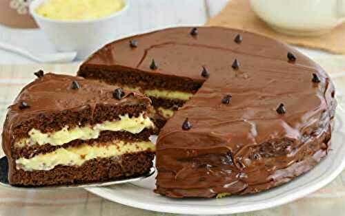 Gâteau au Nutella Et Crème facile - Gâteau Pâtisserie - Recette Mixte