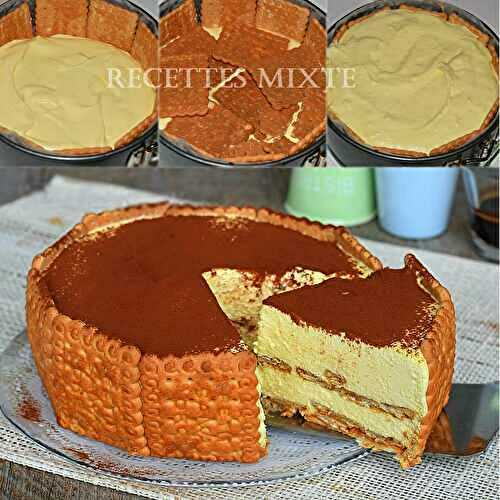 Gâteau biscuit tiramisu sans cuisson | Biscuit | Recette mixte