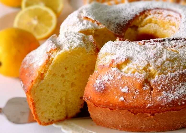 Gâteau couronne au citron de grand-mère - Recettes Facile