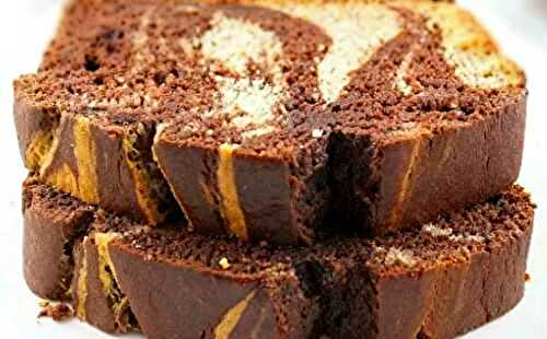 Gâteau marbré au chocolat 12 personnes - Cuisine Facile - Recette Mixte