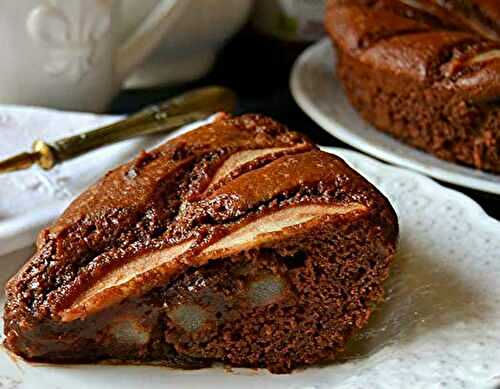 Gâteau poires-chocolat - Recette Mixte - Gâteau Pâtisserie