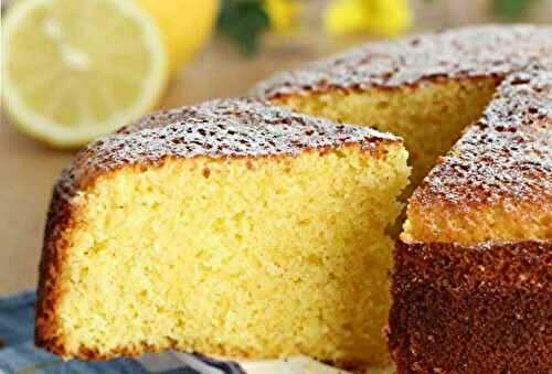 Gateau quatre quarts au citron - Cuisine Facile - Recette Mixte