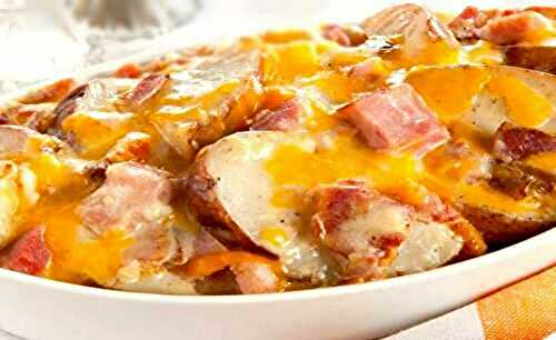 Gratin de pommes de terre et de jambon -Recette Mixte| Plat