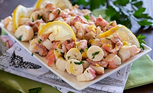 La salade de poulpe au citron : une recette facile pour un début de repas sain et délicieux.