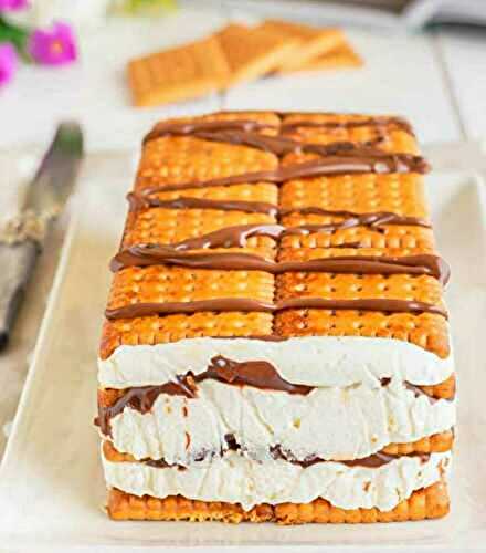 Lingot de biscuits au mascarpone et Nutella sans cuisson - Cuisine Facile