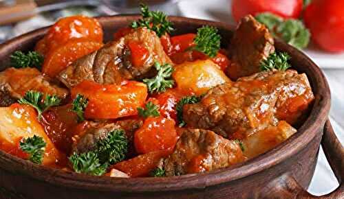 Mijoté de bœuf aux carottes et à la sauce tomate | Recette Mixte