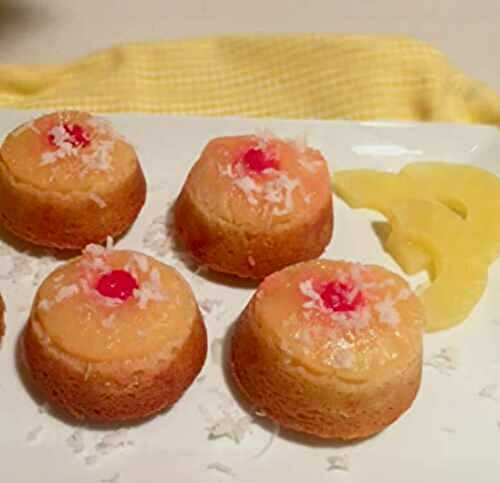 Mini gâteaux à l’ananas à l’envers 5 minutes - Recette Facile