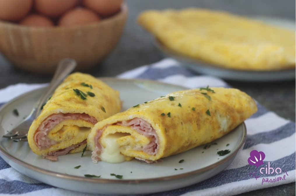 Œufs roulés au jambon - Plat - Recette Facile - Recette Mixte