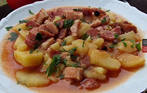 Ragoût de pommes de terre au lard - Recette Mixte | Plat