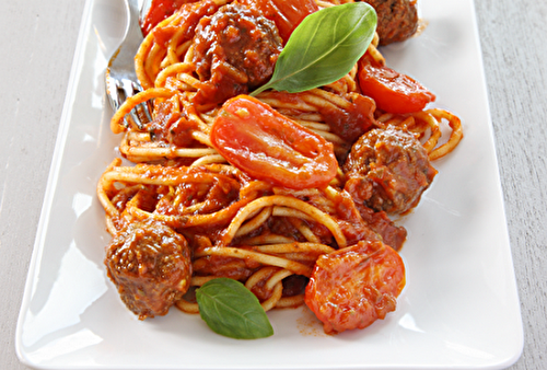 Recette de spaghetti aux boulettes de viande | Recette Mixte