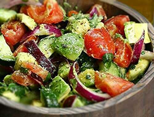 Salade avocat tomate WW - Recette Mixte | Cuisine Facile