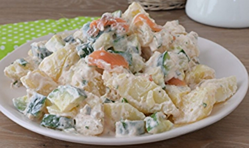 Salade de saumon pommes de terre et courgettes | Recette Mixte