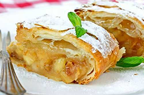 Strudel aux pommes - DESSERTS - Recette Mixte