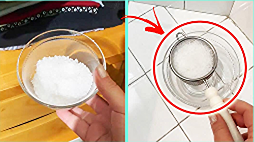 Une bol de sel grossier évitera la condensation et l'humidité dans les chambres Recette Mixte