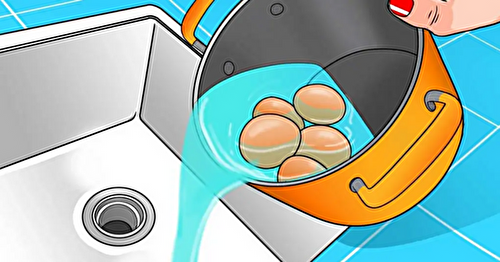 Verser l’eau de cuisson des oeufs dans l’évier est une mauvaise idée : voici pourquoi Recette Mixte
