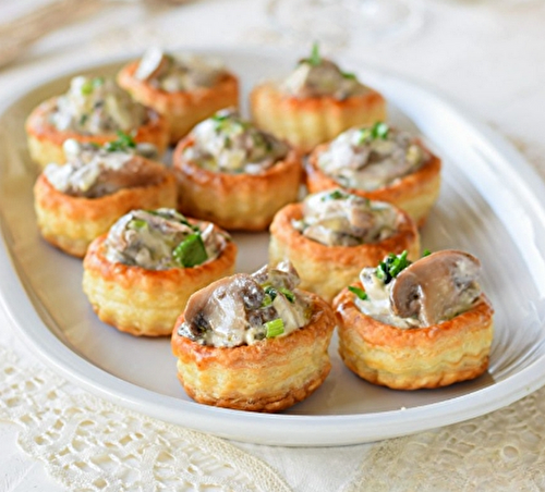 Vols au vent aux champignons – recette facile