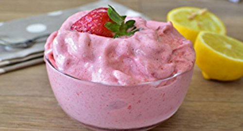 Dessert aux fraises –  2 minutes