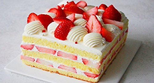 Gâteau aux fraise éponge coréen