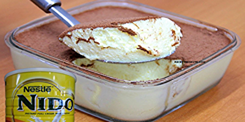 Dessert glacé de lait en poudre Nido : 4 ingrédients !