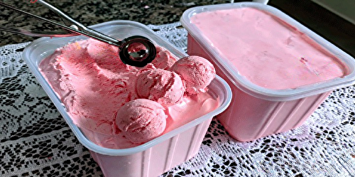 Glace à la fraise sans sucre : ce délicieux !