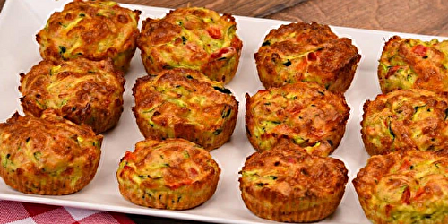 Muffins aux courgettes :  Facile et Saine