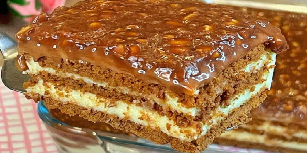 Gâteau de biscuits au chocolat sans cuisson