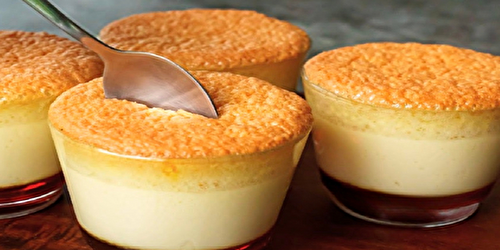 Petits flans gâteau dans des verres – sans lait concentré sans gélatine !