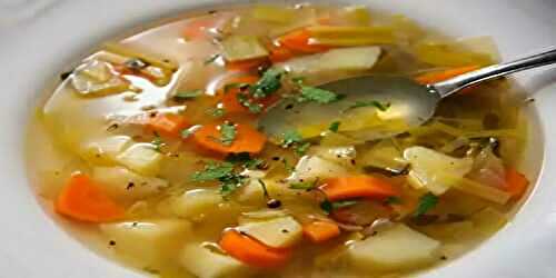 Recette de la Soupe qui fait Dégonfler le Ventre de grand-mère aux légumes