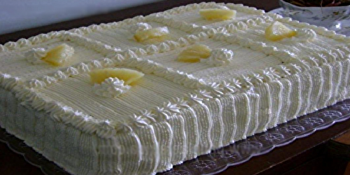 Recette du gâteau glacé à l’ananas – Unique !
