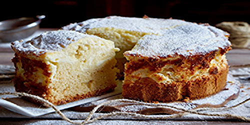 Gâteau moelleux au cœur de ricotta