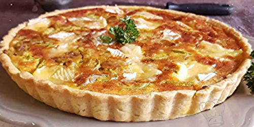 Tarte à la Courgette Camembert et Parmesan